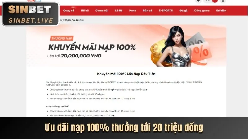 Bước 2 - Nạp tiền để chơi nổ hũ